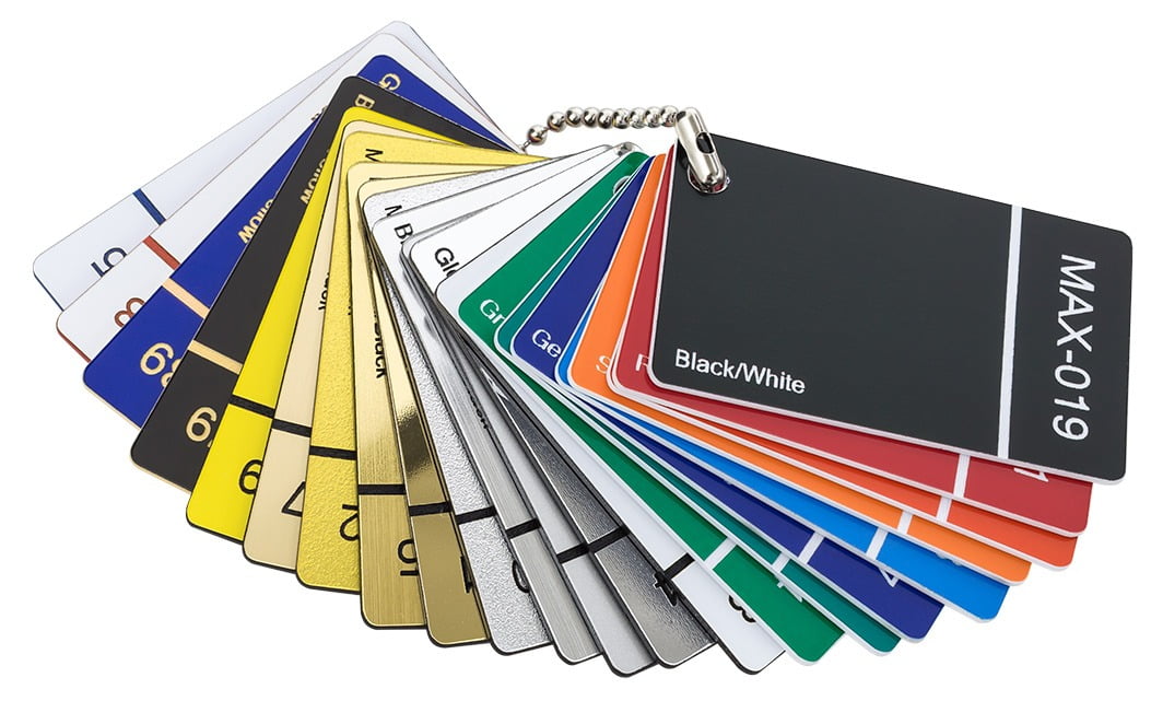 Solid Color Nameplate Wall and Standing Desk Name Plates | Aquarius Media